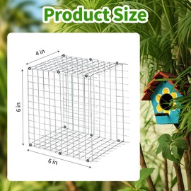 2pcs Bluebird House Predator Guards for Bird Houses Entrance Guard Metal Bird House Hole Protector Sparrow Guard for Eastern Bluebird Houses and Their Babies Safe