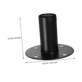 MERRYHAPY 3pcs Stage Speaker Stand Aluminum Alloy Speaker Holder Stable Base Easy to Install and Replace Vibration Reduction for Better Sound