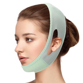 Reusable V-Line Mask, Chin Strap For Sleeping【Lifting Effect】【Adjustable】【Easy To Use】, Jawline Shaper Face Strap