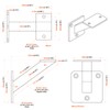 RealPlus 8pcs Handrail Brackets for Staircase Heavy Duty Steel Stair