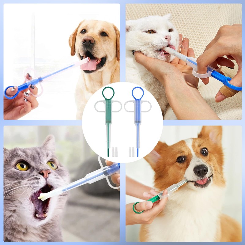 Thoquene Pack of 6 pill dispensers for cats, tablet feeder