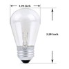 30 Pack S14 Outdoor String Light Bulbs Set orange, 120V