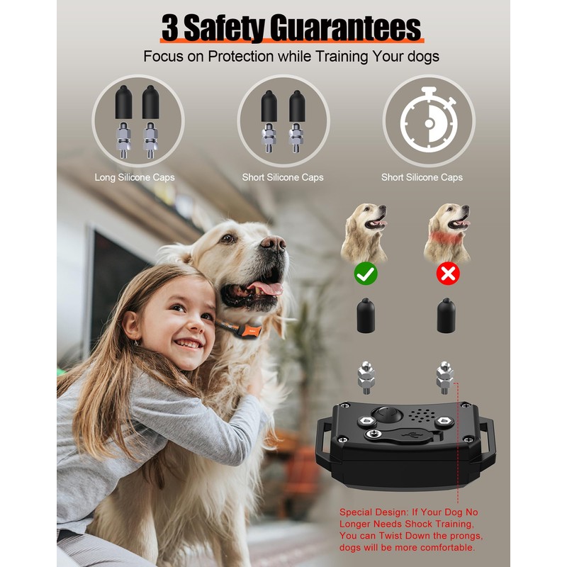 Kezlume Dog Shock Collar - 4000FT Dog Training Collar with