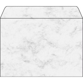 SIGEL DU202 Briefumschläge Marmor grau, C5, 25 Stück, gummiert