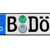 German Euro Plate with Registration Seals - Euro (EU) Style
