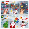 Wothfav 79Pcs Christmas Window Stickers – 9 Sheets Removable Static