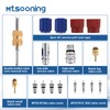 Mtsooning 17PCS Air Conditioning Valve Core Kit,R134a Refrigeration Valve Core