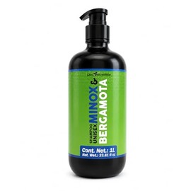 Shampoo Ncredible con Minox y Bergamota Prevencion Anti Caida Unisex Cabello Más Fuerte Ingredientes Naturales 1 litro