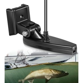 710295-1 XNT 9 HW MDI 75 T Transom Transducer Fits for Helix 7/8 (MEGA Down Imaging) Dual Spectrum Chirp with Temperature Transom Mount Transducer, 20 Feet Long, Black