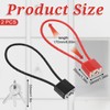 Pack of 2 Cable Lock with Key, Robust Padlock with