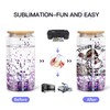 AGH 16oz Sublimation Snow Globe Glass Can Shaped Tumblers with
