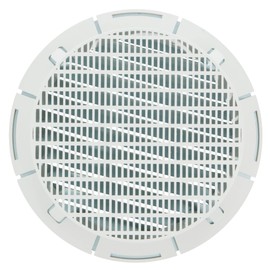 Amig - Round Aluminium Ventilation Grille with Mosquito Net | Ventilation Grille for Air Outlets | Ideal for Kitchen and Bathroom Ceilings | 10 cm Diameter | Colour: White
