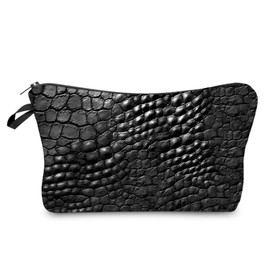 Livel lhood Alligator Skin Pattern Makeup Bag Cute Small Organizer Zipper Pouch Alligator Skin Pattern Cosmetic Bag Birthday Present for Women Friends