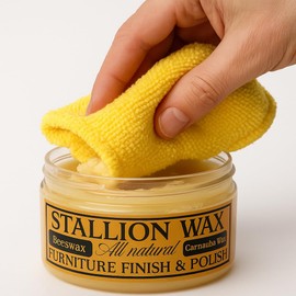 Premium Beeswax Wood Polish Conditioner – Finishing Wax - Protect, Restore and Waterproof Furniture, Cabinets & Antiques – Conditioning and Protective Finish for All Types and Colors