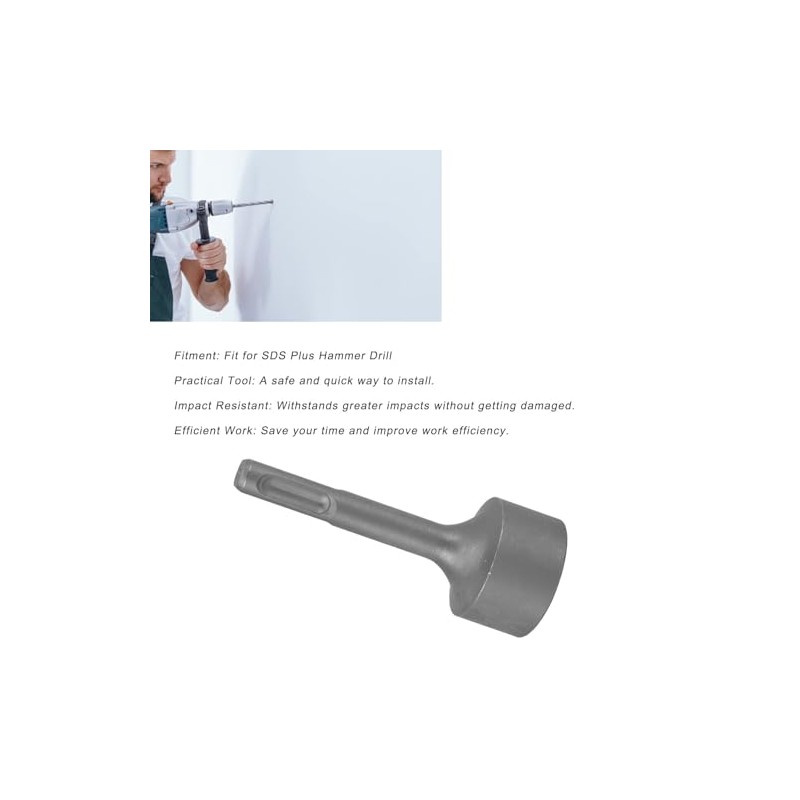 Mumusuki Steel Ground Rod Driver, Time Saving SDS Plus Hammer