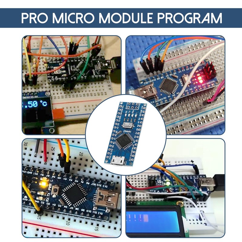 Ar-duino Nano MEGA328P Development Boards XTVTX Pack of 5 Nano