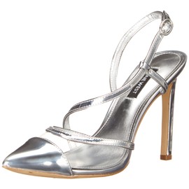 Nine West Women's Timie8 Pump, Silver, 9.5