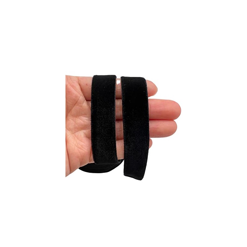 PEPPERLONELY Cinta de terciopelo de una sola cara, 15 mm,