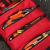 Tool Roll Bag Large Capacity 5 Grids Waterproof Portable Canvas