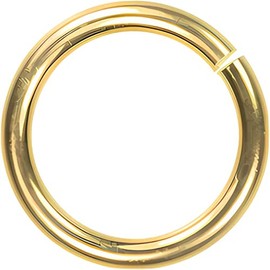 14K Gold Jump Rings, 18 Gauge, 6.5mm Outside Diameter, 4.5mm Inside Diameter, Strong Open Style for Jewelry Making – Ideal for Chains, Drops, Dangles – Genuine Solid 14KT Gold.SKU: 14429-18ga-6.5mm