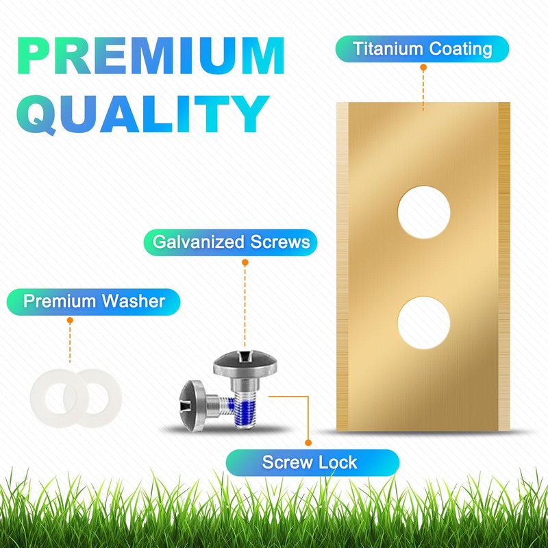 36Pcs Replacement Blades Compatible for Mammotion Luba and YUKA All