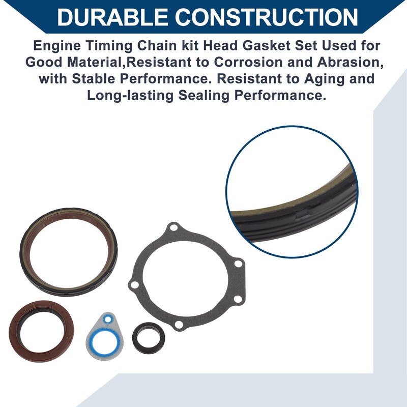 Hihaha Engine Timing Cover Gasket Kit for GMC Envoy 2004-2009