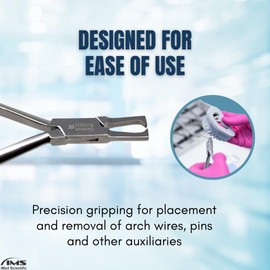 Dental Bracket Remover Pliers Braces Removal Tool for Back Teeth, Inner Side Brackets of Teeth Orthodontic Plier Made of Stainless Steel
