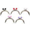 8.5cm Semicircle Embossing Kiss Lock Frame Lock Clip for Purse