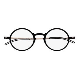 Always With You ThinOptics Reading Glasses - Ultra Thin, Durable, Lightweight - Optical Grade Lenses - Round Black 2.0x