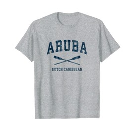 Aruba Vintage Nautical Paddles Sports Oars T-Shirt