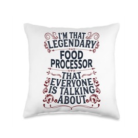 Food Processing Food Clerk - Legendary Food Processor Throw Pillow