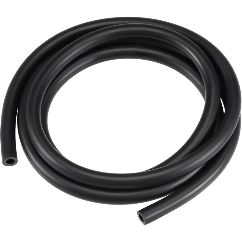 HOOWDAMY Lubricant Hose Rubber Water Hose Tube, Black, Inner Diameter