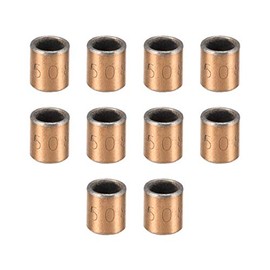 sourcing map Sleeve Bearing 5mm Bore x 7mm OD x 8mm Length Plain Bearings Wrapped Oilless Bushings 10pcs