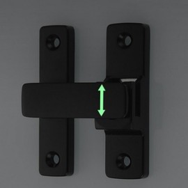 Glow-in-the-Dark Auxiliary Door Lock and Latch - Enhanced Security for Doors & Drawers Entrance Door Lock Silver