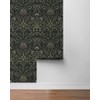 NextWall Filigree Floral Peel and Stick Wallpaper