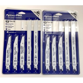 Avanti Pro PS009S Bi-Metal Reciprocating Saw Blade Set, 9-Piece (2-Pack)