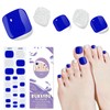 DUKASOU Semi Cured Gel Toe Nail Strips,26 Pcs Toes Nail