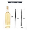 25 cm Cooking Tweezers and Curved Tweezers, Precision Serrated Tips,