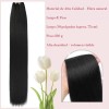 Extensiones Cabello Natural Fibra Cortina Negro 30 PLG 210g