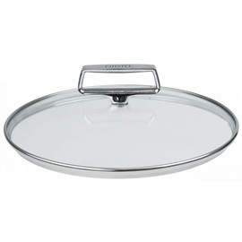 Cristel Castel'Pro Domed Glass Lids With Fixed Stainless Handle (6.5")