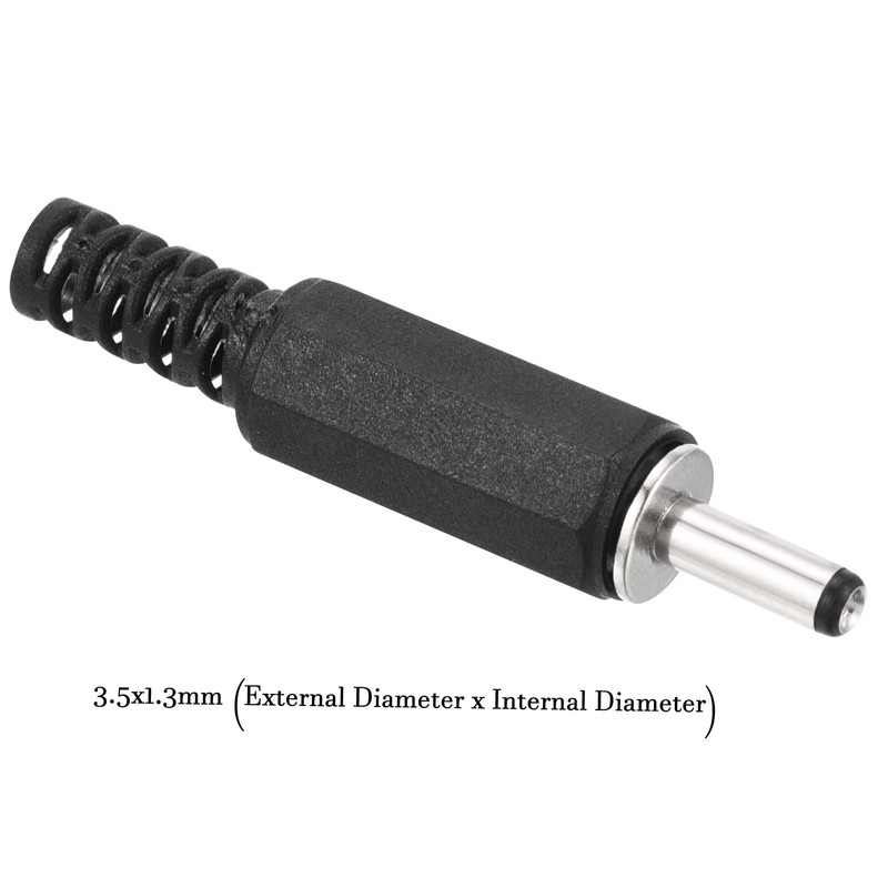 QUARKZMAN Pack of 15 3.5 x 1.3 mm DC Male