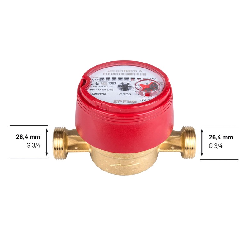 Hot Water Meter QN 1.5 110 MM, BL 1 /