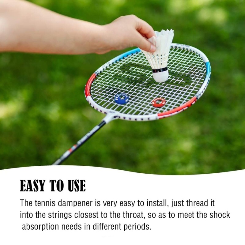 6 Pcs Tennis Racquet Shock Absorber Multifunctional Tire Shape Rubber