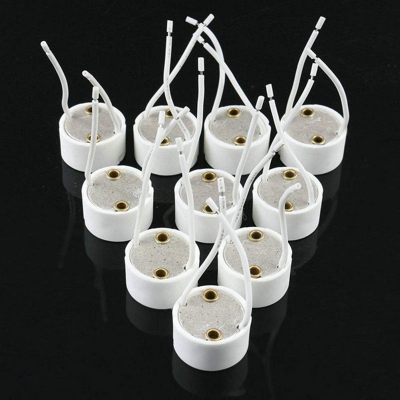 Fjiangyi 50 PCS GU10 Halogen Light Lamp Holder Wire Connector