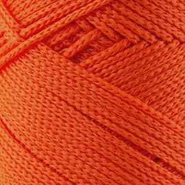 Sensy - Cuerda de poliéster de 1,5 mm, 100% polipropileno, macramé, para ganchillo, para tejer (naranja)