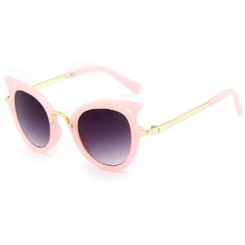Kiralove sunglasses girls cat polarised girls cat vintage 60s retro sea summer accessories childhood glasses for girls - pink