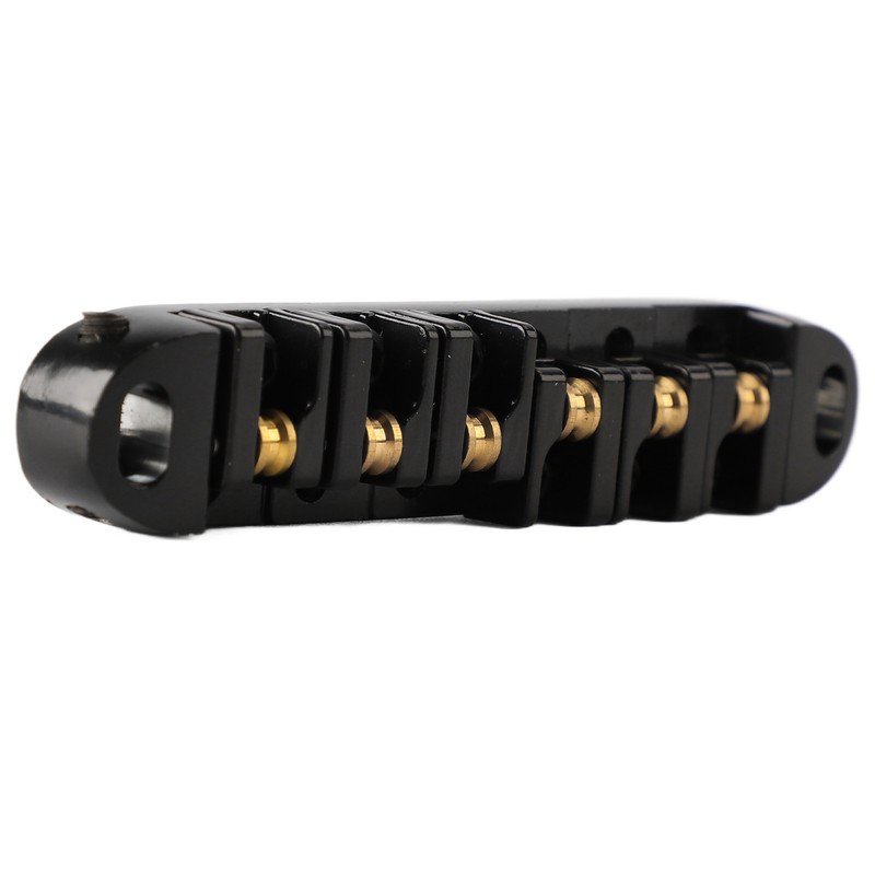 Guitar Roller Saddle Bridge Aluminium Alloy Black Tune Tailpiece Bridge