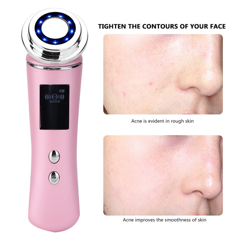 5-In-1 Face Care Machine Acne Removal Face Cleaning Warm Lifting