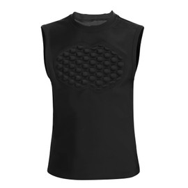 Topeter Goalie Protective Undershirt for Baseball, Paintball, Sports Training Practice Protection Shirts with Chest Pad for Boys & Girls YL