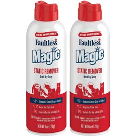 Magic Static Remover, Pack of 2 - No More Cling Static Spray, Eliminates Static Cling, Anti-Static Spray for Clothes, Furniture & Car, Controls Pet Hair (6 oz.)